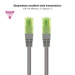 Nanocable Cable Red Latiguillo Cat.6 UTP AWG26 CCA - Longitud 7m - Color Gris - Imagen 3