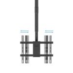 Tooq Soporte de Techo para Pantallas 32-75" - Angulo de Giro 180º - Inclinable - Gestion de Cables - Peso Max. 60kg - VESA Max. 400x400mm - Color Negro - Imagen 2