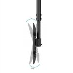 Tooq Soporte de Techo para Pantallas 32-75" - Angulo de Giro 180º - Inclinable - Gestion de Cables - Peso Max. 60kg - VESA Max. 400x400mm - Color Negro - Imagen 3