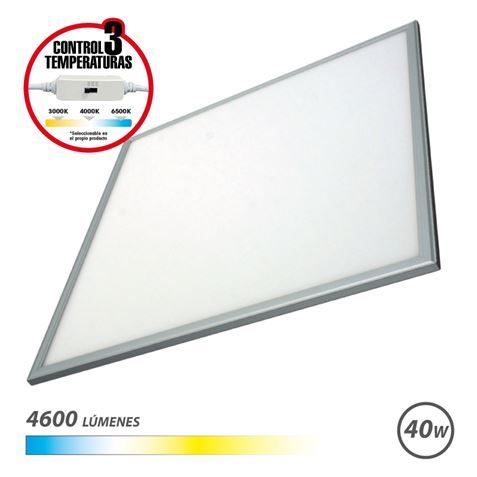 290402_1 Elbat Panel LED 60x60 40W - 4600Lm - Selector 3 Temperaturas - Color Blanco - Imagen 1