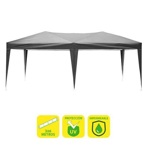 290602_1 Sungarden Carpa Plegable Acero 3x6m - Color Gris - Imagen 1