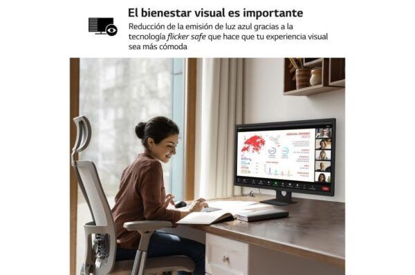 LG Smart Monitor 31.5" IPS Full HD 1080p HDR10 - WebOS 23, Bluetooth, HDMI, DisplayPort, USB-A - Altavoces y Mando a Distancia - VESA 100x100mm - Imagen 4