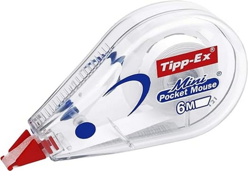 290987_1 Tipp-Ex Mini Pocket Mouse Cinta Correctora 5mm x 6m - Escritura Instantanea - Carcasa Transparente - Imagen 1