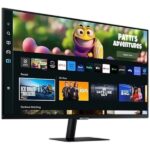 Samsung Smart Monitor M5 LED 27" FullHD 1080p HDR WiFi, Bluetooth - Respuesta 4ms - Mando a Distancia - Altavoces Incorporados - 16:9 - USB, HDMI - VESA 100x100mm - Imagen 3