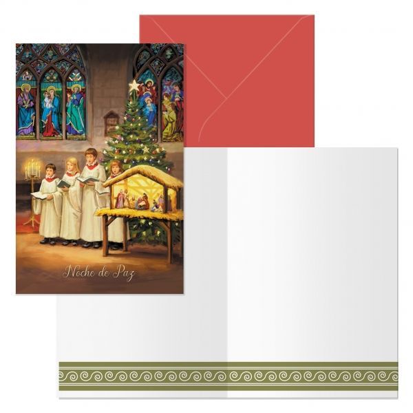 294137_1 Dohe Coro Pack de 6 Tarjetas de Felicitacion Navideña con Sobre - Tamaño Cerrada 11.5x17cm, Abierta 23x17cm - Papel Offset - Impresas a todo Color - Imagen 1