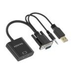 Aisens Cable Conversor SVGA+Audio a HDMI - SVGA/M+Jack 3.5/M+USB-A/M-HDMI A/H - 20cm - Color Negro - Imagen 3