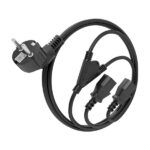 Aisens Cable Alimentacion CPU - CEE7/M-2xC13/H - 1.8m - Color Negro - Imagen 2