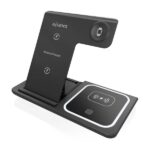 Aisens Cargador Inalambrico USB-C 3 en 1 de 15W para Movil - Apple Watch - Ariculares con Estuche de Carga - Color Negro - Imagen 2