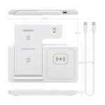 Aisens Cargador Inalambrico USB-C 3 en 1 de 15W para Movil - Apple Watch - Ariculares con Estuche de Carga - Color Blanco - Imagen 4