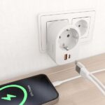 Aisens Regleta de Pared Multifuncion con 1 Toma + 1xUSB-C 20W PD3.0 - 1xUSB-A 20W QC3.0 - Color Blanco - Imagen 5