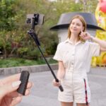 Aisens Palo Tripode para Selfie con Mando a Distancia Bluetooth 3 en 1 - Color Negro - Imagen 5