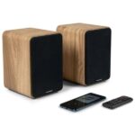 Thomson WS602DUO Altavoces 100W Bluetooth 5.0 - Entrada RCA, Optica - Mando a Distancia - Color Madera - Imagen 2