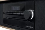 Thomson MIC300IBT Micro Cadena 60W Bluetooth 5.0 - Reproductor de CD, Radio FM, Reproductor USB (MP3) - Funcion de Carga Inalmbrica - Mando a Distancia - Color Madera/Negro - Imagen 3