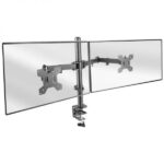 Mars Gaming MARM2 Soporte Monitor Dual - Brazos Articulados - Gestion de Cableado - Ajuste de Altura - Estructura Robusta - Rotacion 360º - Color Negro - Imagen 2