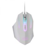 Mars Gaming MCP124 Combo Gaming 3en1 - Teclado H-Mech Ergonomico - Raton RGB Switches HUANO - Alfombrilla Nanotextil Rainbow - Compatibilidad Multiplataforma - Color Blanco - Imagen 3