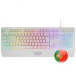 Mars Gaming MCP124 Combo Gaming 3en1 - Teclado H-Mech RGB - Raton RGB Switches HUANO - Alfombrilla Nanotextil Rainbow - Compatibilidad Multiplataforma - Color Blanco - Imagen 2