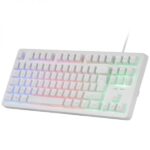 Mars Gaming MCP-RGB3 Combo Gaming 4en1 - Teclado TKL H-Mech - Raton 3200 DPI RGB - Auriculares FRGB con Cancelacion de Ruido - Alfombrilla XXL Antideslizante - Color Blanco - Imagen 2