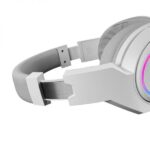Mars Gaming MHW-100 Auriculares Inalambricos - Sonido Envolvente - Iluminacion ARGB - 40h de Bateria - Microfono ENC Extraible - Conexion 2.4GPRO Sin Latencia - Color Blanco - Imagen 2