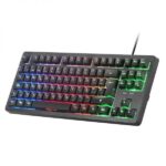 Mars Gaming MK023 Teclado Gaming - Tecnologia H-Mech RED - Iluminacion FRGB LED - Anti-Ghosting - Compatible con Windows, Linux, Consolas - Frances - Color Negro - Imagen 2