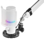 Mars Gaming MMIC-XT Microfono de Estudio - Sonido Claro - Reduccion de Ruido - Modo Mute LED - Ajuste de Ganancia - Iluminacion ARGB - Materiales Duraderos - Color Blanco - Imagen 2