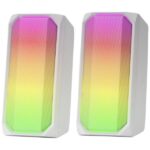 Mars Gaming MSRGB Altavoces Gaming - 15W Potencia - RGB FULL MESH - Bluetooth 5.0 - DSP Sonido Multi-nivel - Caja de Control Tactil - Color Blanco - Imagen 2