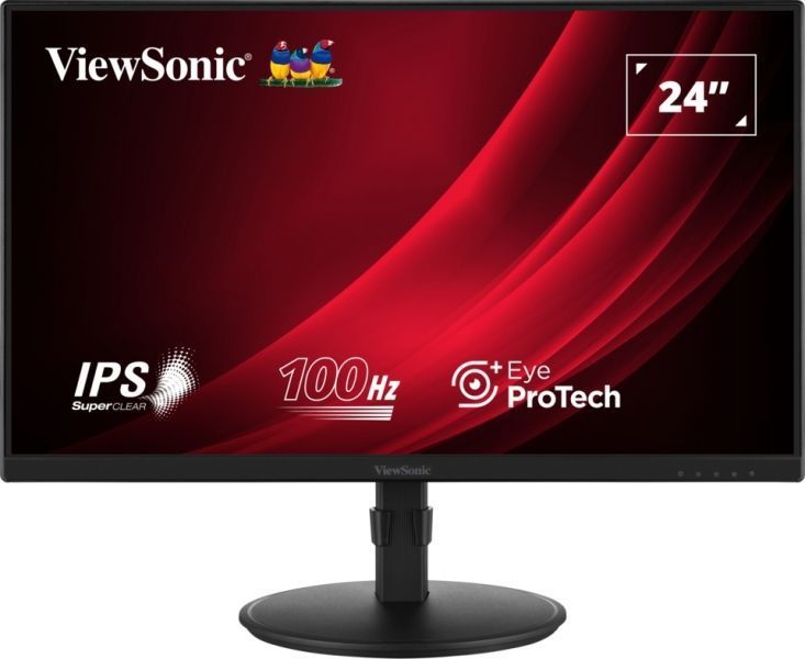296937_1 Viewsonic Monitor 24" VG2408A-MHD LED IPS FullHD - 16:9 - VGA - HDMI - DisplayPort - Altavoces - Ajustable en Altura - Color Negro - Imagen 1