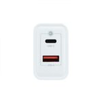 Coolbox Cargador de Pared 45W QC3.0 + PD - USB-A + USB-C - Carga Rapida - Tecnología GaN - Color Blanco - Imagen 2