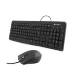 Coolbox KTR-01U Pack USB Teclado 105 Teclas + Raton 4 Botones - Uso Ambidiestro - Cable de 1.50m - Color Negro