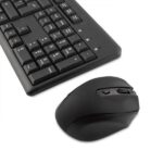 Coolbox KTR-02W Pack Inalambrico USB Teclado Teclas + Raton 1600dpi Ergonómico - Teclas silencionas - Color Negro - Imagen 3