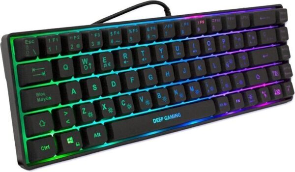 DeepGaming TM065 Teclado Gaming Mecanico - Compacto - Iluminacion RGB - 19 Teclas Anti-ghosting  - Color Negro - Imagen 2