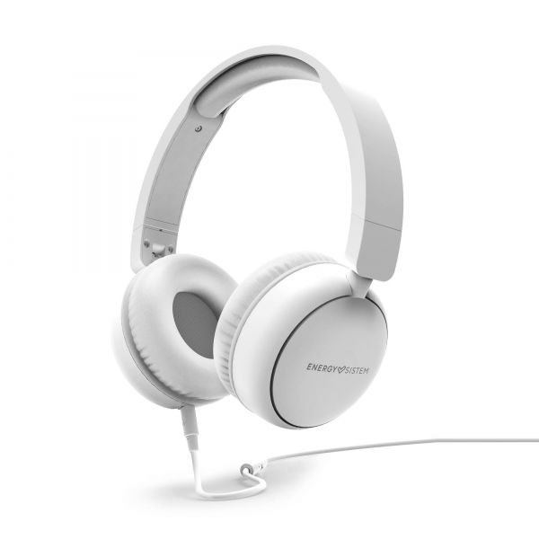298652_1 Energy Sistem Auriculares Circumaurales - Diseño Ultraligero - Microfono Integrado - Cable Extraible - Compatibles con Mac/PC/Smartphone/Tablet - Color Blanco - Imagen 1