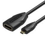Vention CableTech Micro HDMI Cable de Alta Calidad - Cobre Libre de Oxigeno - 34AWG - Color Negro - Imagen 2