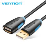 Vention Cable Extension USB 2.0 - Contactos Dorados - Transmision 0.48Gbps - Aislamiento PVC - Color Negro - Imagen 2