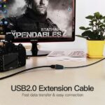 Vention Cable Extension USB 2.0 - Contactos Dorados - Transmision 0.48Gbps - Aislamiento PVC - Color Negro - Imagen 3