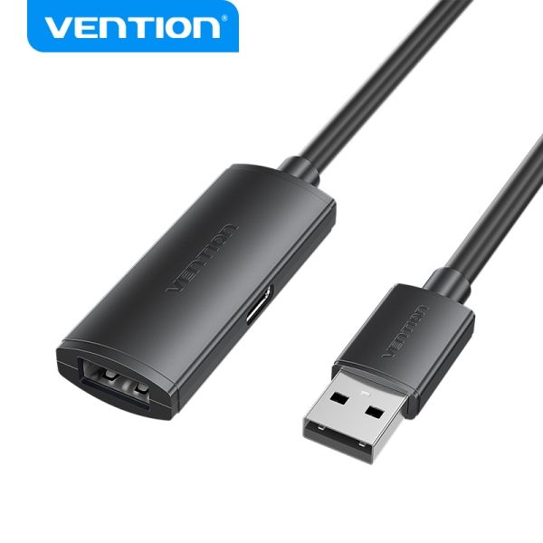 299287_1 Vention Cable de Extension Activo USB 2.0 - Transferencia 480 Mbps - Conexion Estable - Color Negro - Imagen 1