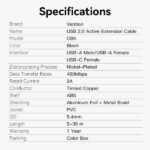 Vention Cable de Extension Activo USB 2.0 - Transferencia 480 Mbps - Conexion Estable - Color Negro - Imagen 5