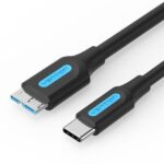 Vention Cable USB 3.0 C-Micro-B Transmision 5Gbps - Conductor Cobre Estaño - Carcasa PVC - Color Negro - Imagen 2