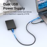 Vention Cable USB 3.0 A-Micro-B Alta Velocidad 5Gbps - Conductor de Cobre Esmaltado - Fuente de Alimentacion 3A - Color Negro - Imagen 4