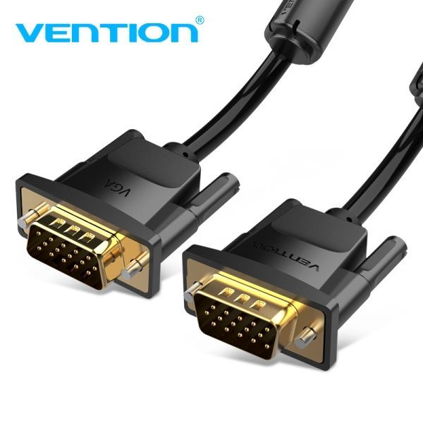 299407_1 Vention Cable VGA (3+9) - Alta Definicion 1080P - Blindaje EMI - Conectores Chapados en Oro - 10m - Color Negro - Imagen 1