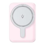 Vention PowerBank 5000mAh Magnetico Inalambrico - Carga Rapida 20W - USB-C Dual - Display Luminoso - Color Rosa - Imagen 2