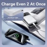 Vention PowerBank 5000mAh Magnetico Inalambrico - USB-C Dual - 20W - Display Luminoso - Carga Rapida - Material Resistente - Color Blanco - Imagen 3