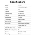 Vention Luces LED RGB Control Remoto - Carga USB - Facil Instalacion y Uso - Color Varios - Imagen 5
