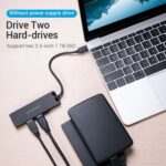 Vention Hub USB C 4 Puertos - Alta Velocidad 5 Gbps - Compatible OTG - Amplia Compatibilidad - Color Negro - Imagen 4