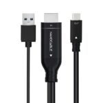 Nanocable Cable Conversor HDMI Macho a USB-C Macho - Longitud 1.8m - Color Negro - Imagen 2