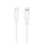 Nanocable Cable 2.0 3A USB-C Macho a USB-A Macho - Longitud 1.50m - Color Blanco - Imagen 2
