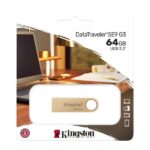 Kingston DataTraveler SE9 G3 Memoria USB-A 3.2 Gen 1 64GB - 220 MB/s en Lectura - Diseño Metalico - Color Oro (Pendrive) - Imagen 3