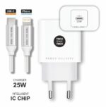 TechOneTech Cargador de Pared PD 25W + Cable USB-C a Lightning - Imagen 3