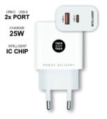 TechOneTech Cargador de Pared PD + QC 25W 1 Puerto USB-C 3A + 1 Puerto USB-A - Imagen 3