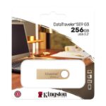 Kingston DataTraveler SE9 G3 Memoria USB-A 3.2 Gen 1 256GB - 220 MB/s en Lectura - Diseño Metalico - Color Oro (Pendrive) - Imagen 3