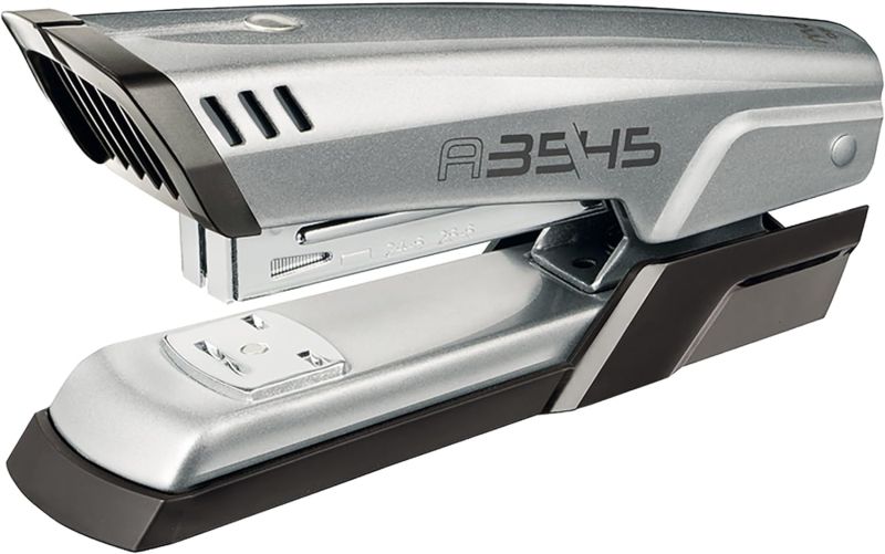 300882_1 Maped Half Strip A-3545 Grapadora Metalica de Sobremesa - Hasta 25 Hojas a la Vez - Admite Grapas 24/6 y 26/6 - Grapado Abierto y Cerrado - Color Gris Metalizado - Imagen 1